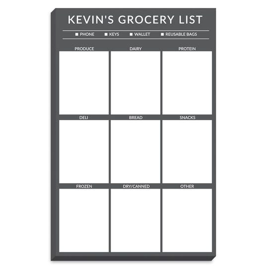 Large Squares Grocery List Notepads